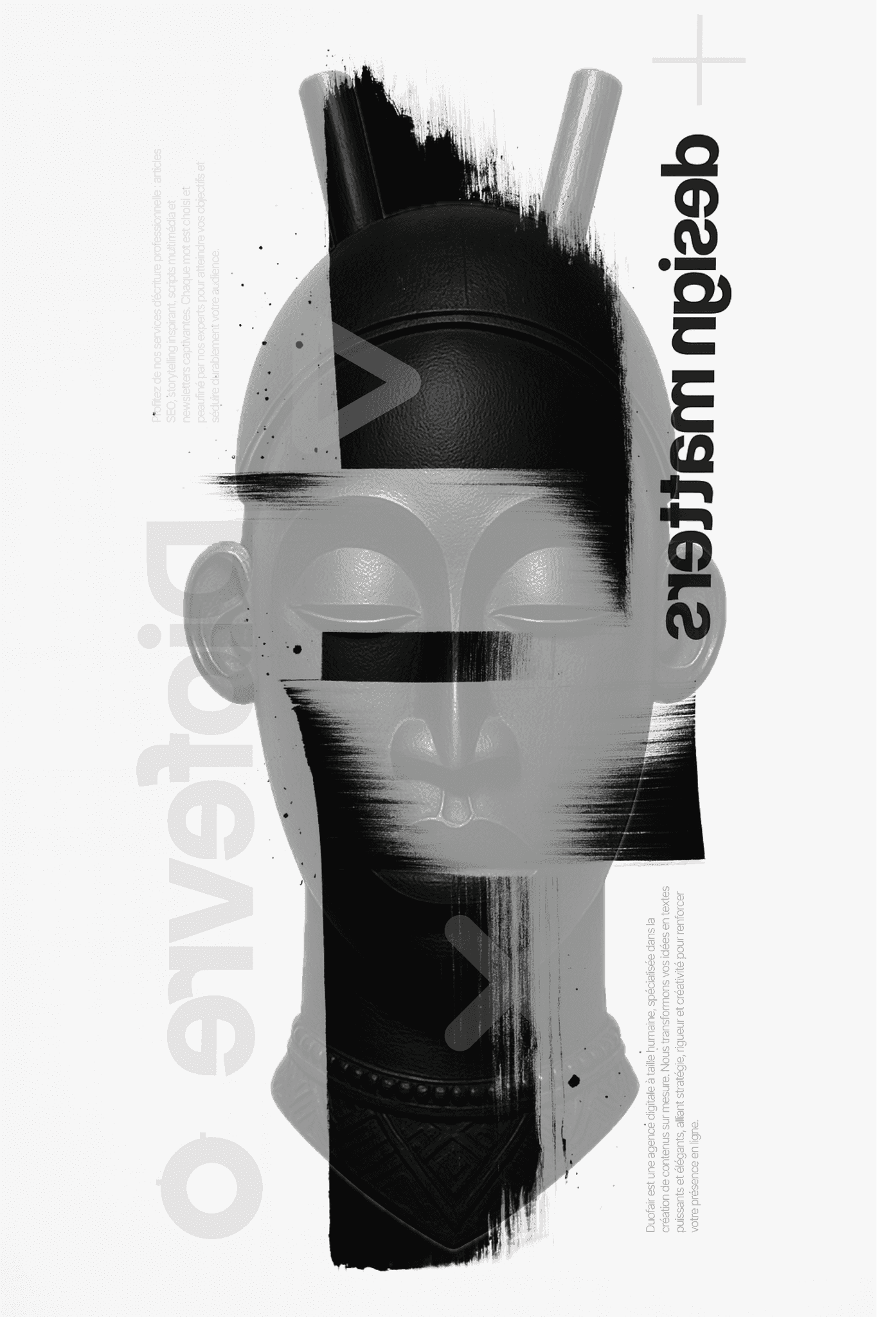 Modern abstract composition representing structured process